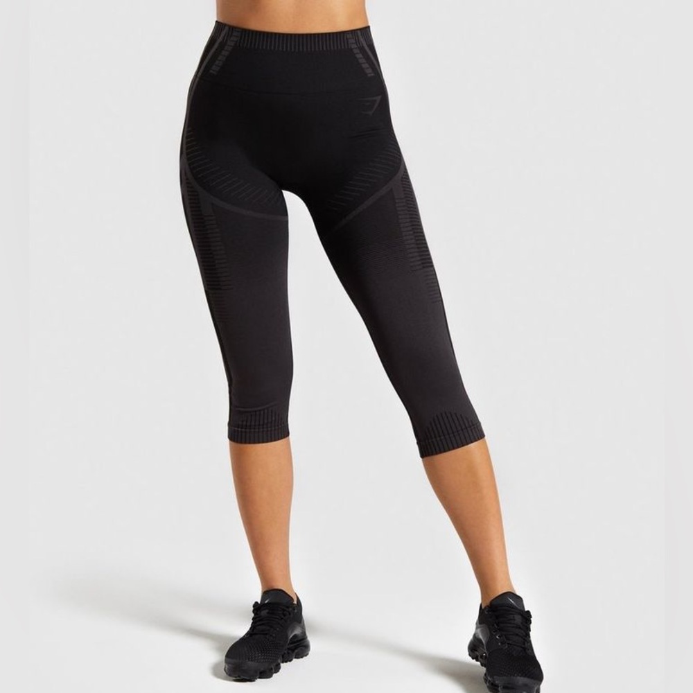 Gymshark Geo Seamless Cropped Leggings